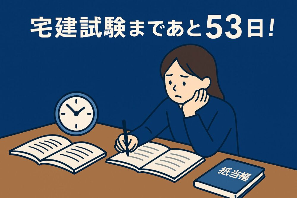 [宅建試験まで53日！]債権・抵当権をじっくり復習!