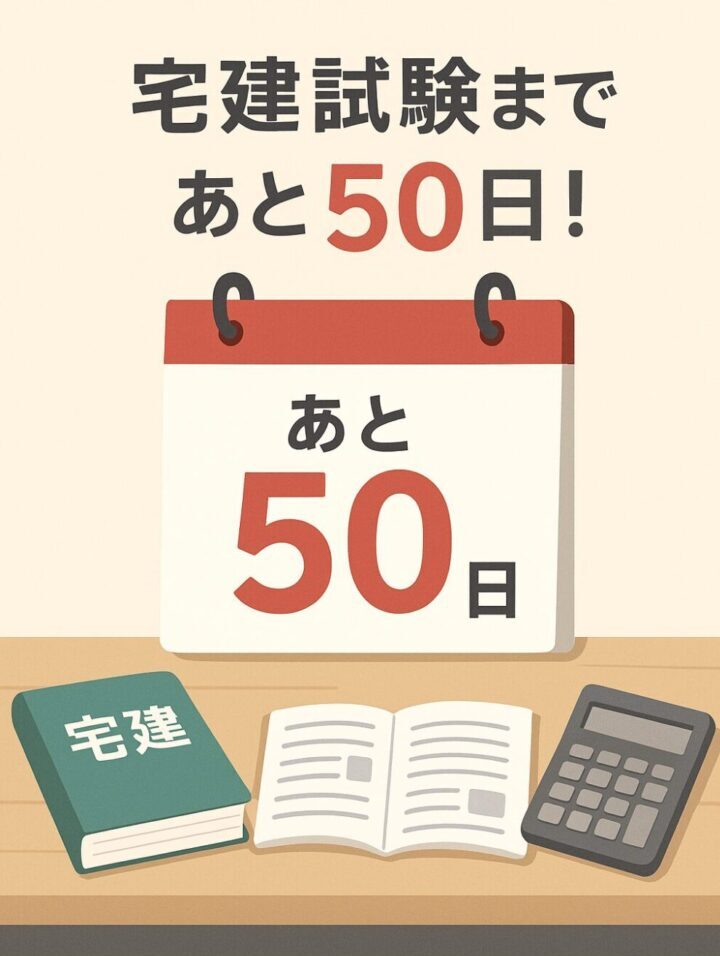 [宅建試験まであと50日!]宅建業法を11問復習！
