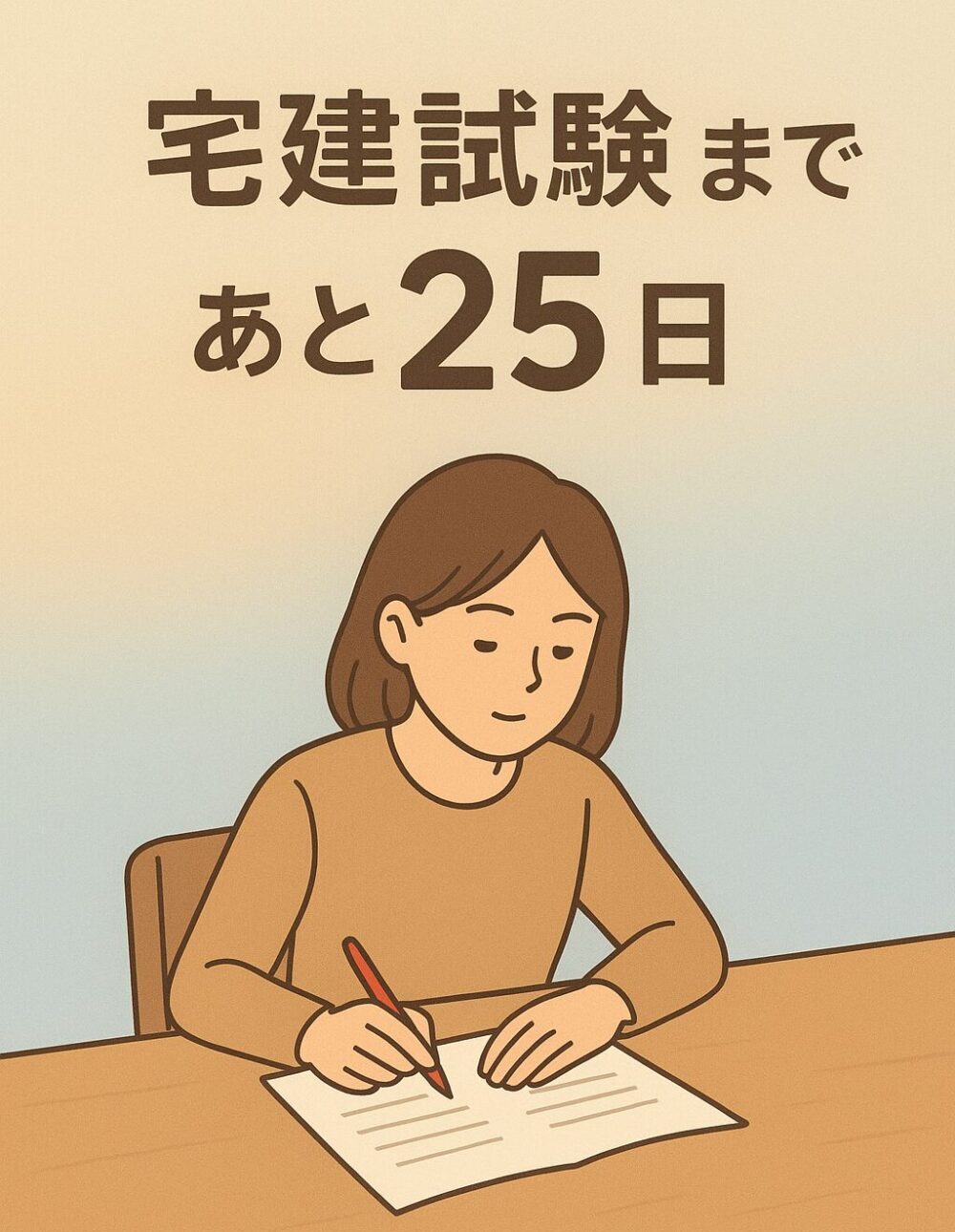[宅建試験まであと25日！]平成29年度過去問で合格点クリア！