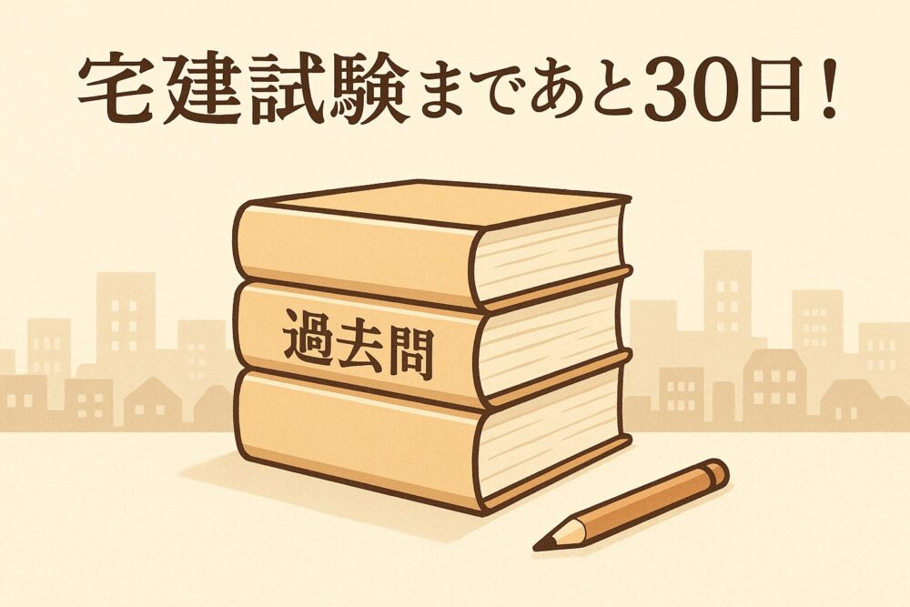 [宅建試験まであと30日！]令和元年度の過去問でじっくり復習！