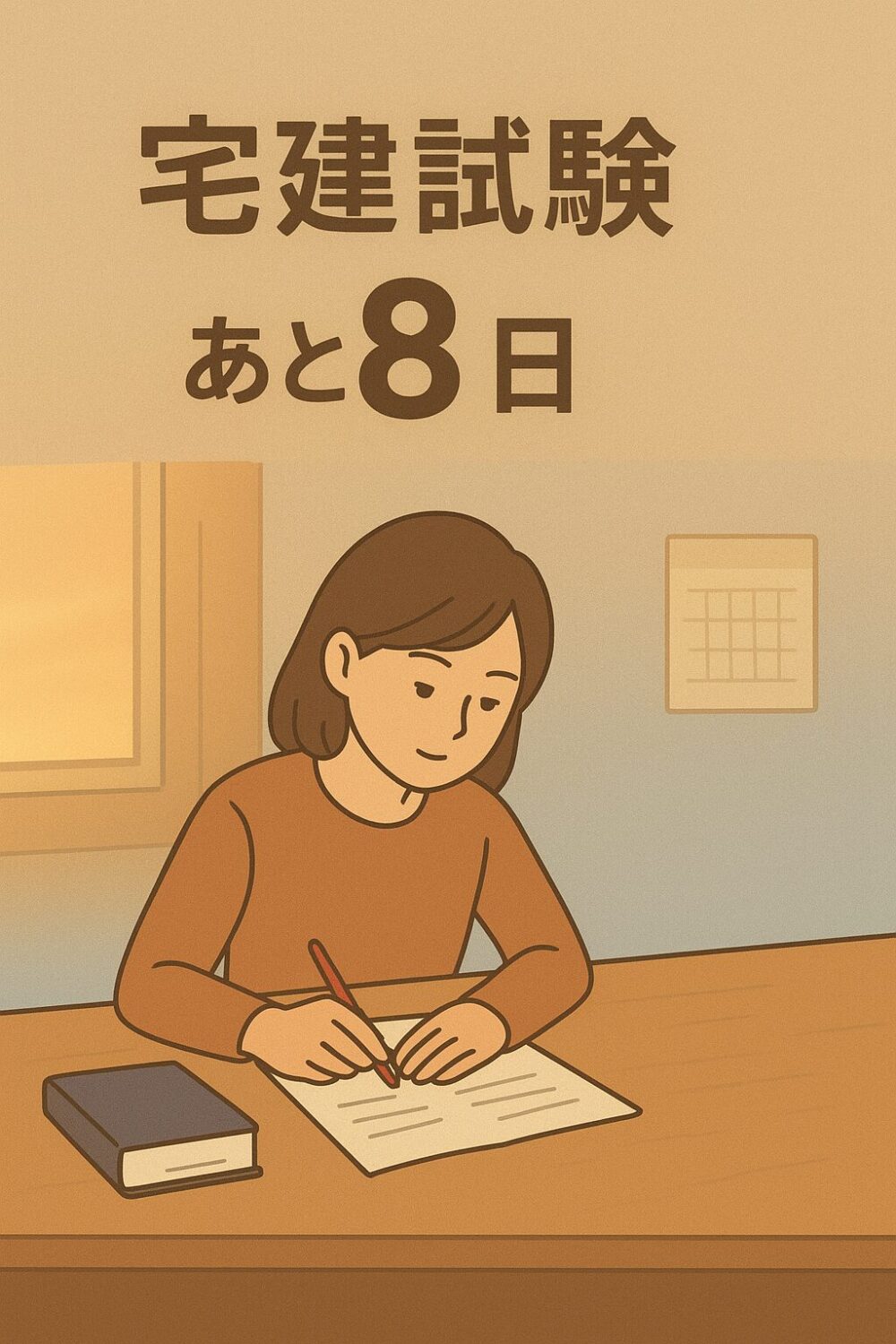 [宅建試験まであと8日！]直前予想模試でラストスパート！