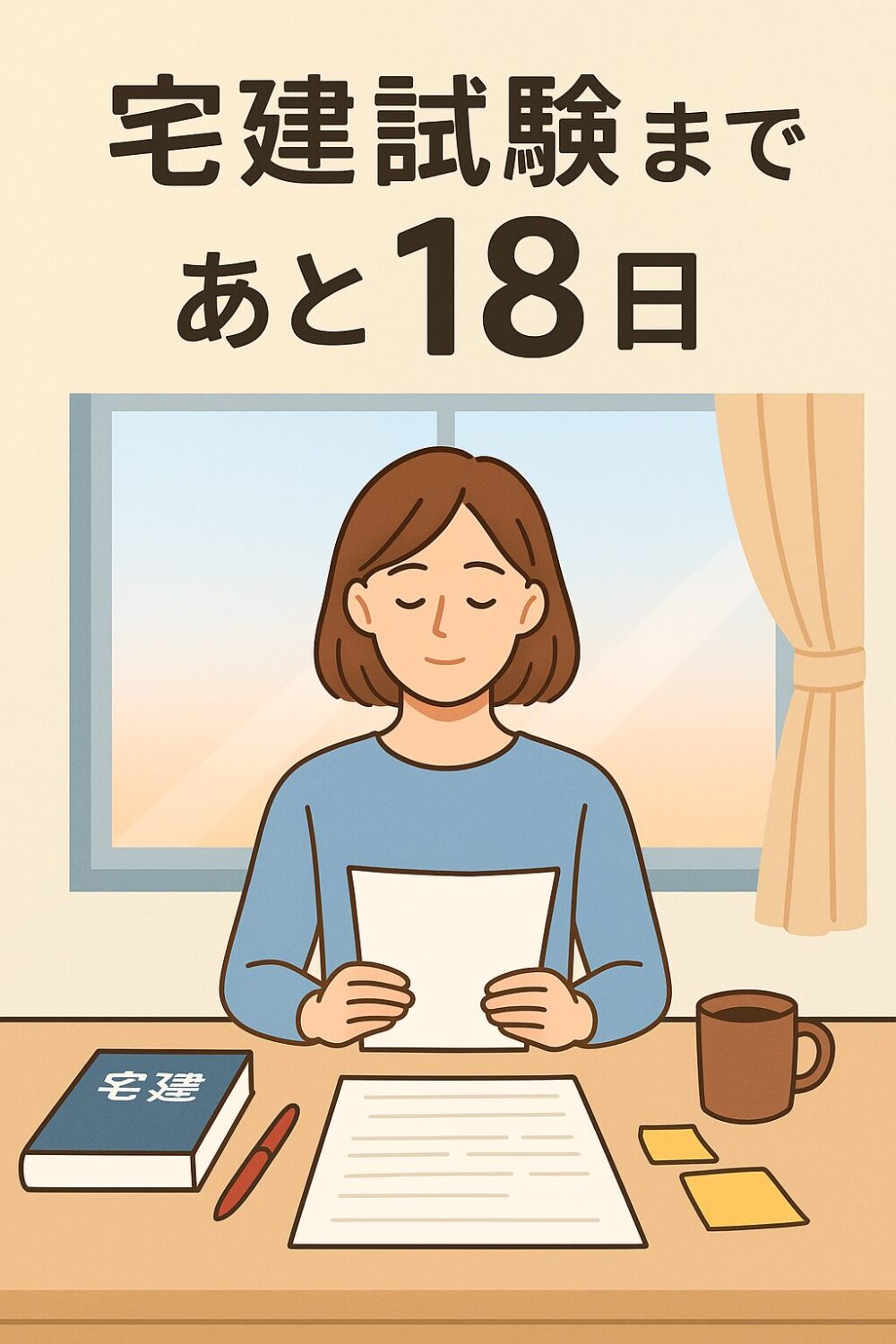 [宅建試験まであと18日！]直前期の模試で大苦戦！結果は厳しくても諦めない！
